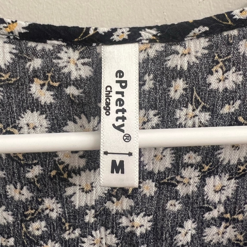 ePretty Floral Cold Shoulder Ruffle Dress - Picture 11 of 14